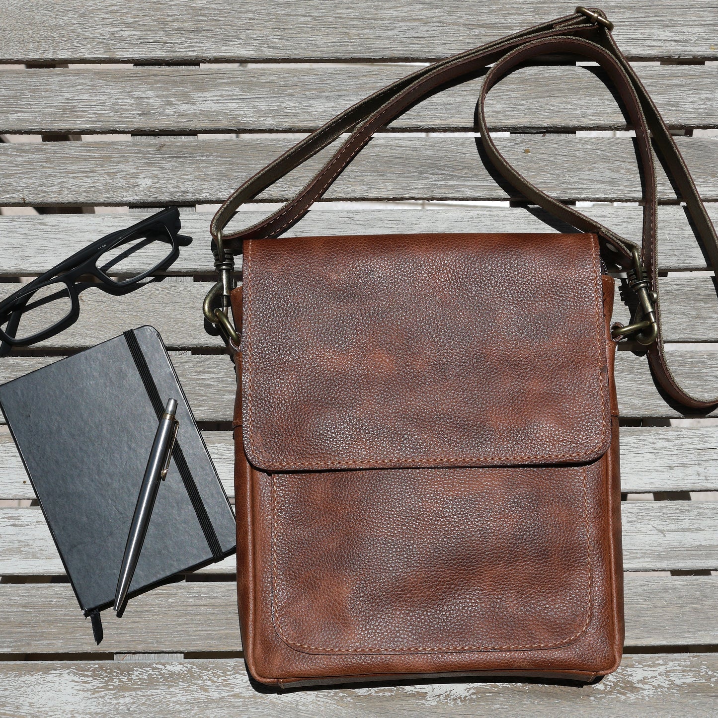 Mochila de Couro Marrom Jose