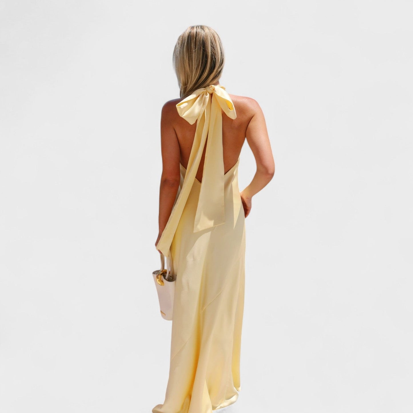 Martina - Vestido com laço de cetim