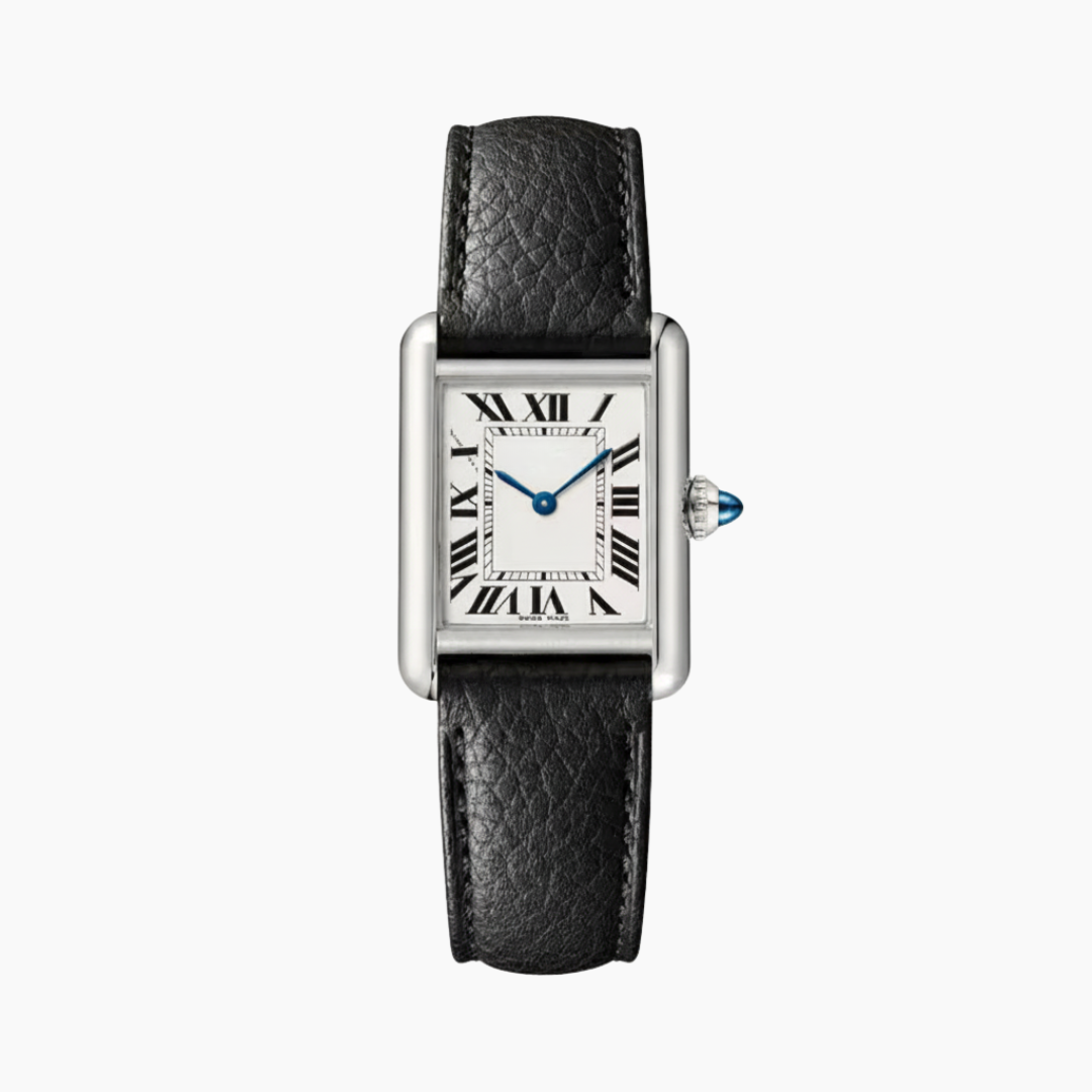LEATHER WATCH ELEGANT Silver