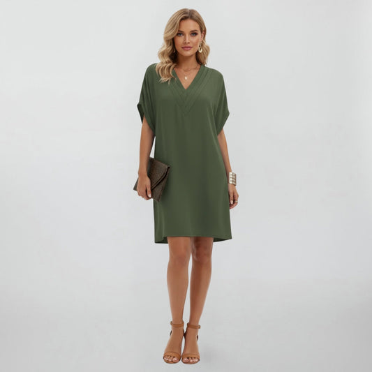 Helena - Vestido Elegante com Mangas Abertas