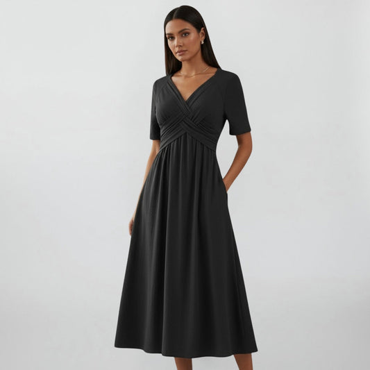 Teresa - Vestido confortável com decote em V