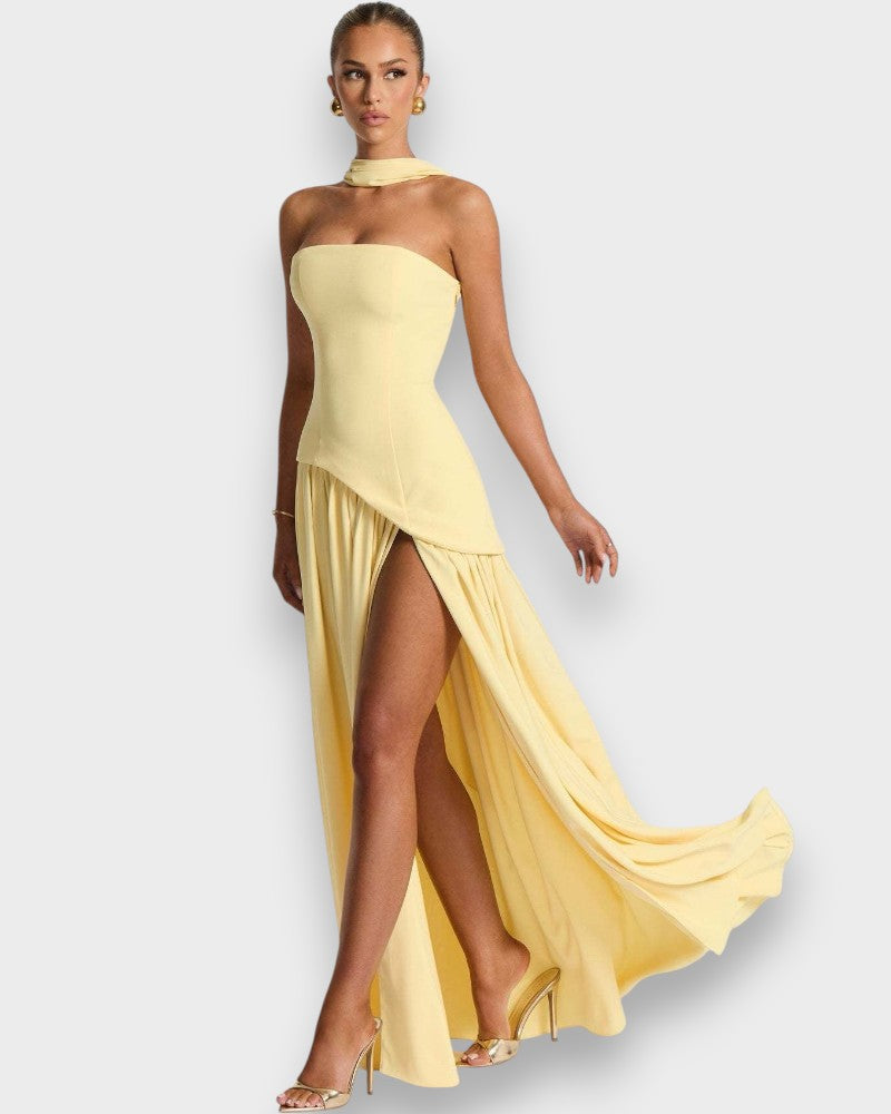 Beatriz™ | Vestido Longo com Corte Sofisticado