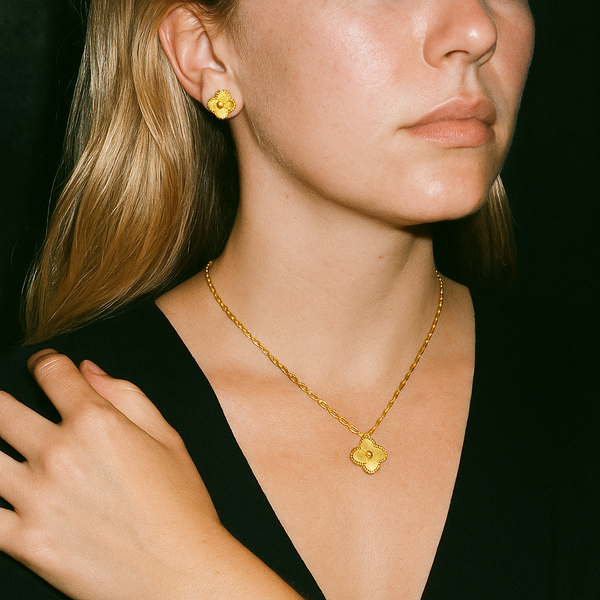 CLOVER | GOLD EARRINGS