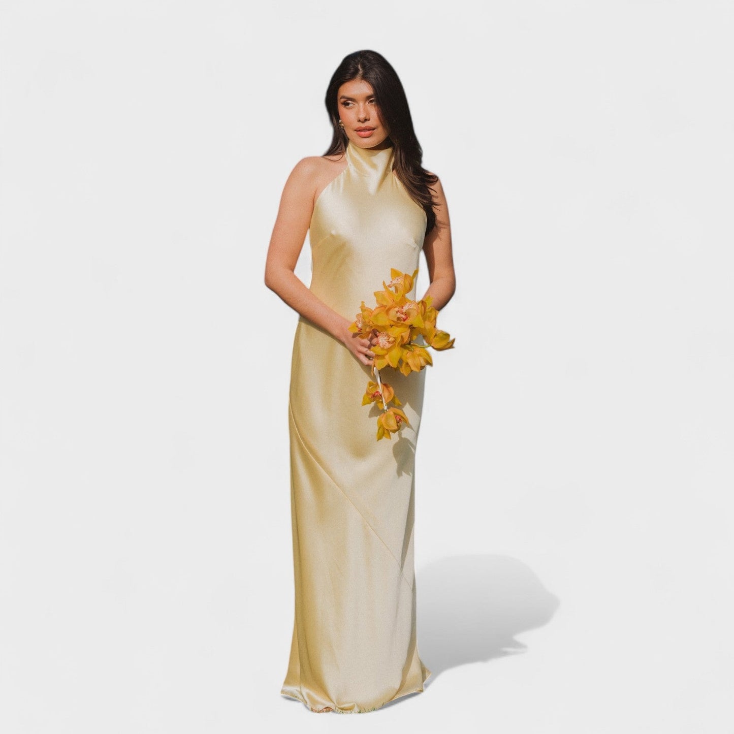 Martina - Vestido com laço de cetim