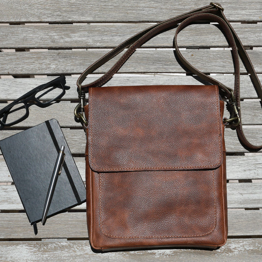 Mochila de Couro Marrom Jose