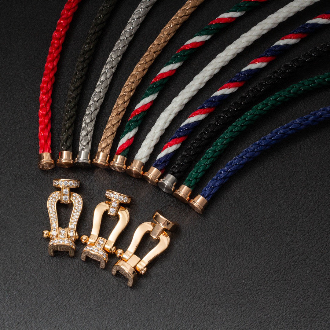 FORCE LARGE HORSESHOE FULL DIAMOND BRACELET VARIANTS