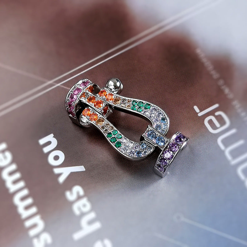 FORÇA FECHO DE FERRADURA GRANDE PULSEIRA DE METAL