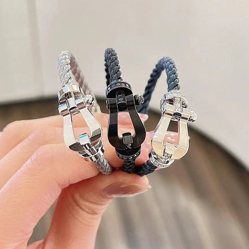 FORCE LARGE HORSESHOE FULL DIAMOND BRACELET VARIANTS 2