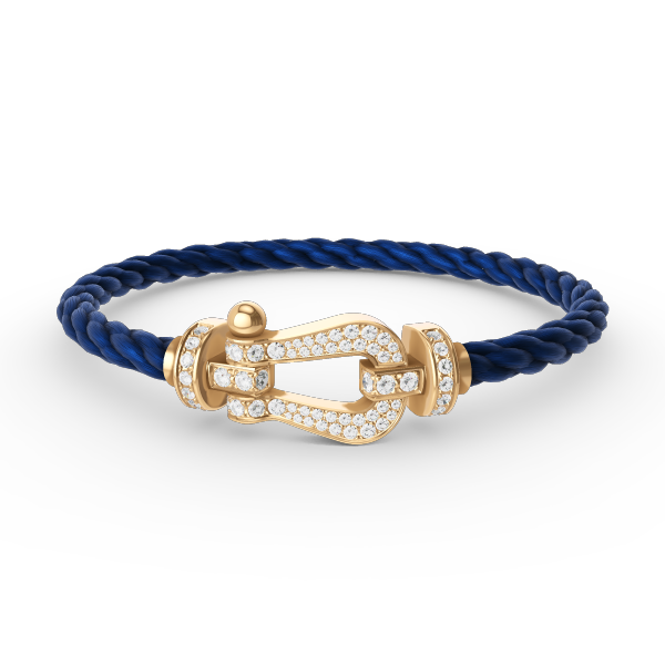 FORCE LARGE HORSESHOE FULL DIAMOND BRACELET GOLD VARIANTS