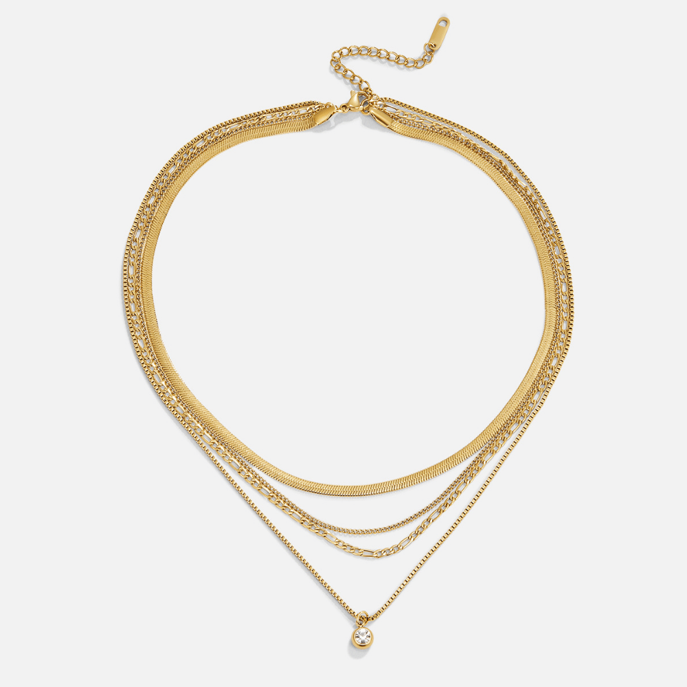 Lena Multi-Layered Gold Necklace
