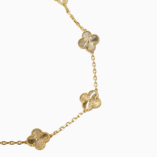 CLOVERS THE 10-MOTIFS LASER NECKLACE