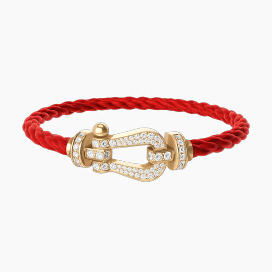 FORCE LARGE HORSESHOE FULL DIAMOND BRACELET