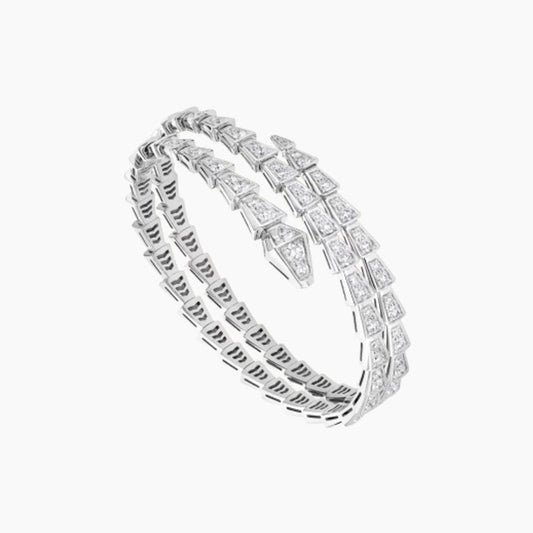 SERPENTIS DUO BRACELET SILVER DIAMOND