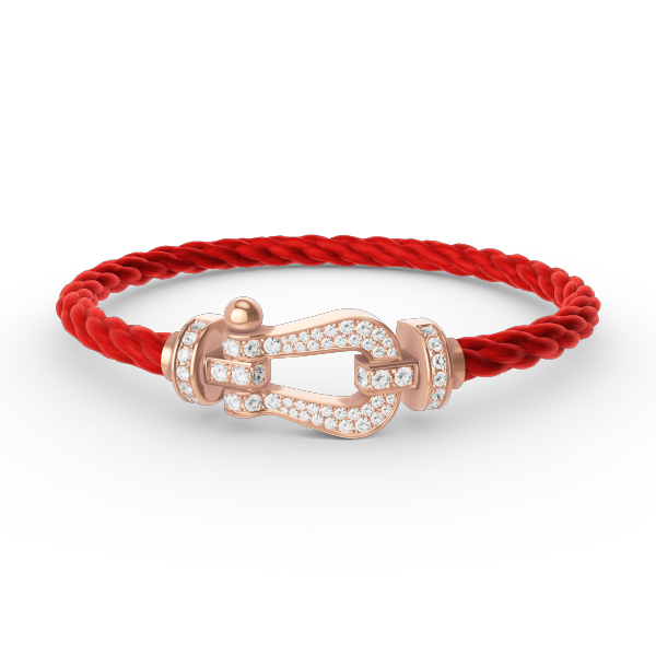 FORCE LARGE HORSESHOE FULL DIAMOND BRACELET ROSE GOLD