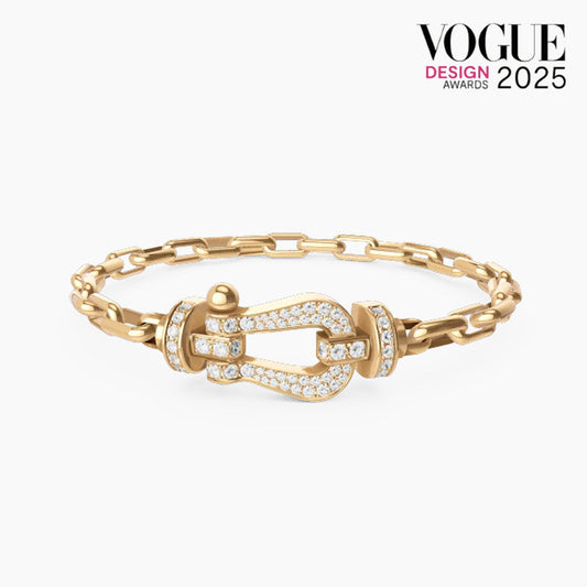 FORÇA FECHO DE FERRADURA GRANDE PULSEIRA DE METAL